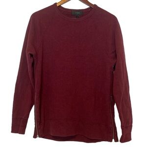 𝅺J. Crew Crewneck Sweater Maroon Color Size Small